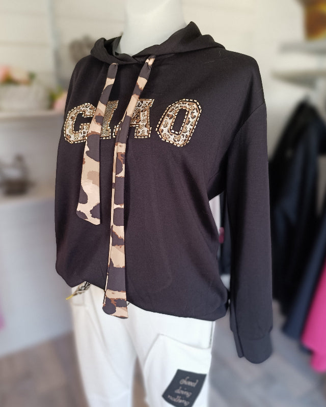 Sweatshirt mit Kapuze Ciao