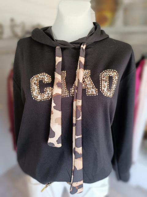 Sweatshirt Ciao mit Kapuze