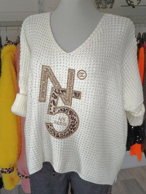 Pullover Paris No5 Natur