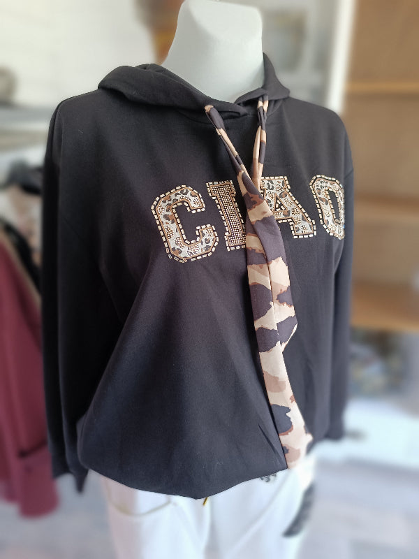 Sweatshirt mit Kapuze Ciao