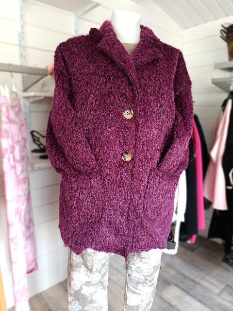 teddy blazer farbe beere