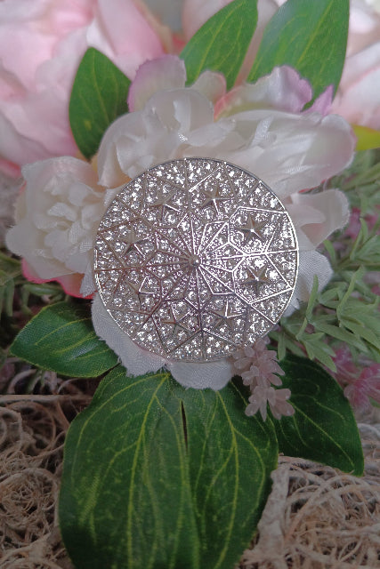 Magnetbrosche Sterne und Strass