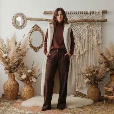 Teddy Longweste Leo Creme Weste Pluesch_Teddy_Longweste_Creme Purplerose Fashion