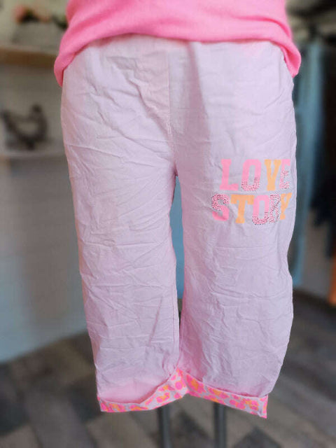 3/4-Schlupfhose in Rosa 