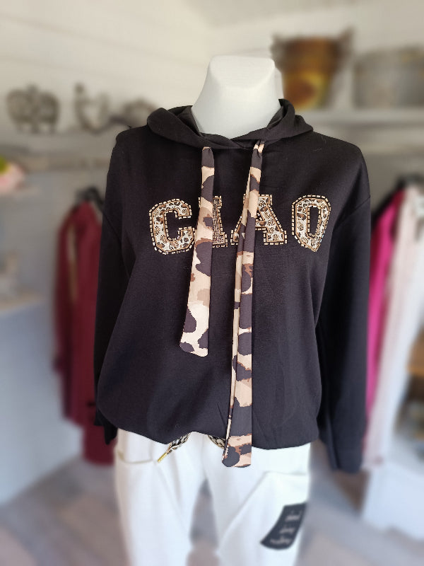 Sweatshirt mit Kapuze Ciao